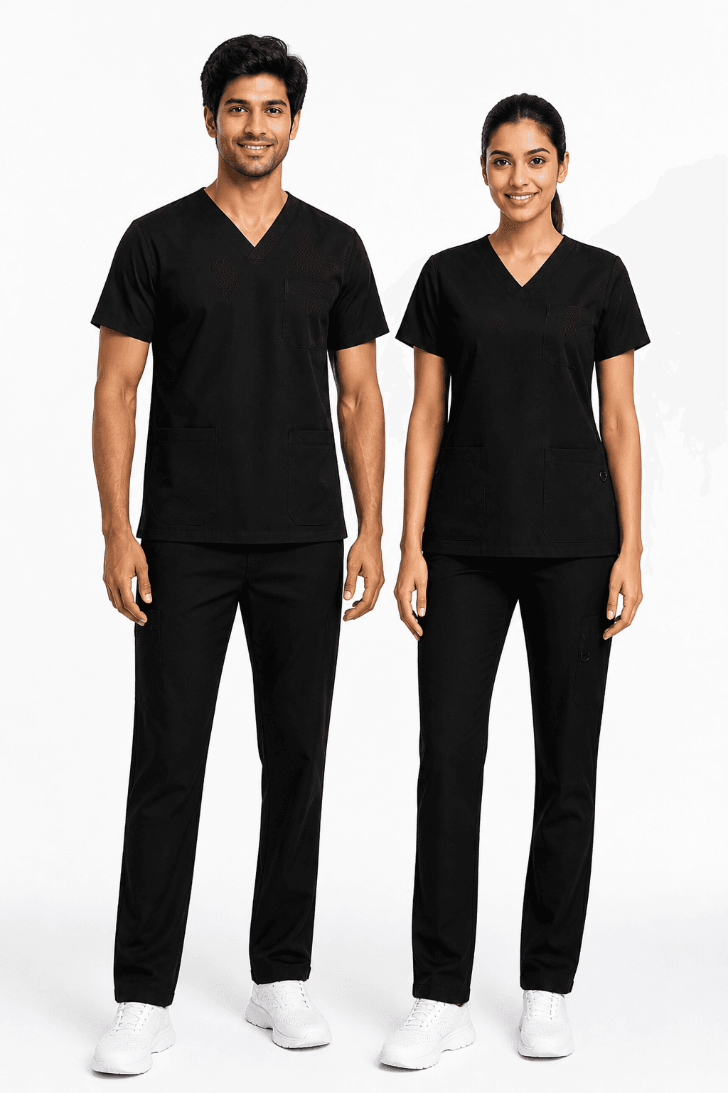 Unisex Classic Scrub Suit - Black
