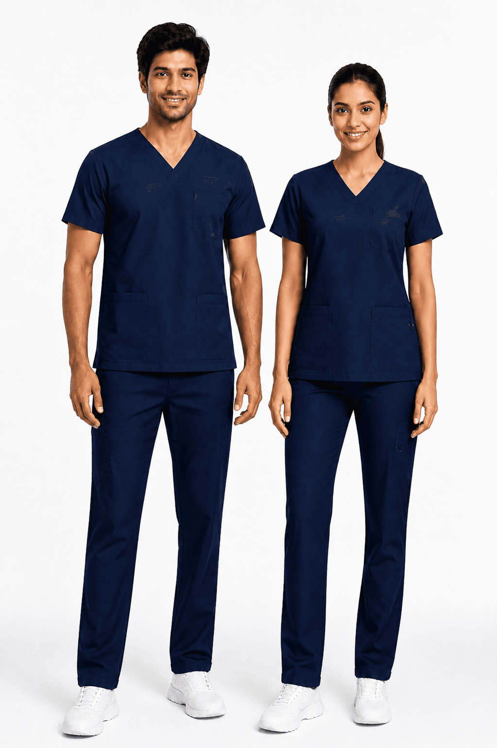 Unisex Classic Scrub Suit - Navy Blue