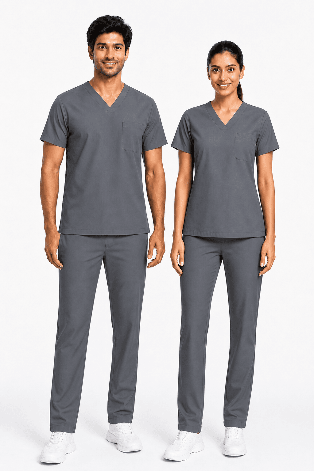 Unisex Classic Scrub Suit - Grey